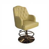 Chaise de casino moderne K1080, cuir PU de haute qualité, pivotante et réglable, tabouret de jeu de poker, base en métal chromé, salle à manger, salon