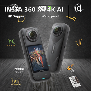 Cámara de Acción <span class=keywords><strong>Insta</strong></span> <span class=keywords><strong>360</strong></span> X4 Mini 8K, Grabadora de Video WiFi Gran Angular, Visión Nocturna Remota para Deportes, Motociclismo, Edición con IA - Product Image 3