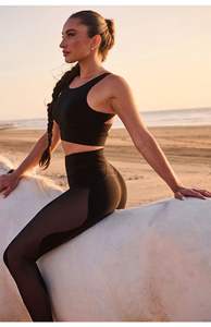 <span class=keywords><strong>Berserk</strong></span> verano Fitness dos piezas Cruz corta hermosa espalda sujetador al aire libre Jogging pantalones cortos traje deportivo cintura alta bolsillo pantalones de Yoga - Product Image 4