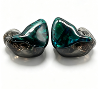1DD 6BA CIEM Moniteur intra-auriculaire personnalisé avec haut-parleurs hybrides et boîtier en résine sur mesure