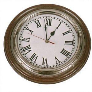 Horloge murale en quartz Art Déco, style antique vintage classique en métal - Design mural à l'ancienne - Product Image 1