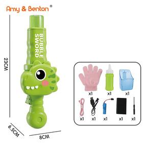 Baguettes à bulles de dinosaure, machine à bulles électrique automatique avec fumée magique, lumières colorées et musique, <span class=keywords><strong>jeu</strong></span> de bulles pour les fêtes - Product Image 2