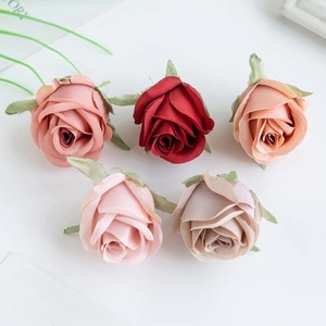 Fleur artificielle en soie de 5 cm, rose en tissu de soie, accessoires de mariage, accessoires pour fleurs de poitrine, chapeau de <span class=keywords><strong>paille</strong></span>, 2026 - Product Image 1