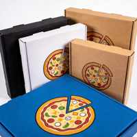 Vente flash - Boîte d'emballage pour pizza personnalisée avec impression couleur et logo