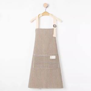 Delantal de Cocina de Algodón con Estampado de Vaca, Delantal Elegante con Tema de <span class=keywords><strong>Bon</strong></span> Appétit para Cafetería y Cocina Casera - Product Image 4