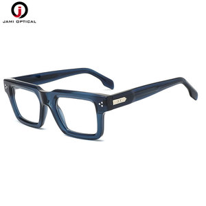 Montures optiques carrées vintage en acétate épais pour hommes, légères et confortables, vente en gros - Product Image 2