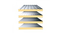 Panneau sandwich isolant pour murs et toitures extérieurs de haute qualité, 200 mm, en polyuréthane/PIR, résistant au feu, résistant à l'eau, écologique