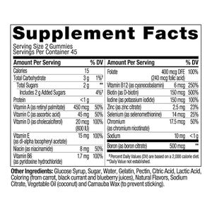 Suministro de 45 <span class=keywords><strong>d</strong></span>ías para mujeres, multivitaminas, vitaminas gomosas, 90 onzas, vitaminas para adultos, ácido fólico <span class=keywords><strong>D</strong></span>, sabor a bayas para mujeres embarazadas - Product Image 4
