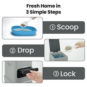 Poubelle pour déchets d'animaux Neakasa avec contrô<span class=keywords><strong>le</strong></span> des odeurs pour litière pour <span class=keywords><strong>chat</strong></span> - Product Image 4
