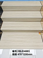 Foshan Supply Carrelage d'escalier Carrelage d'escalier avec marche et conception en bois de porcelaine Étape avec rainure