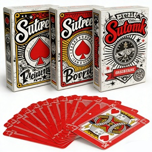 Kartu Poker Hitam Custom Logo, Kartu Permainan Cetak Kertas Dengan Kotak - Product Image 6