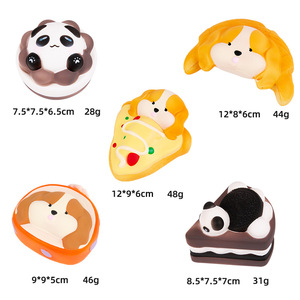 Nouvel Arrivage Jouets Anti-Stress Squishy en PU à Remontée Lente, Simulation de Nourriture (Toast, Pain, Chien, Panda), Vente en Gros Usine - Product Image 4
