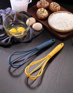 Batidor de Huevos Manual de Plástico, Batidor de Varillas para Cocina, Repostería, Crema, Pastel, Mezclador Manual Giratorio de PP - Product Image 6