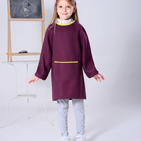 Bavoirs à manches longues imperméables pour bébé, bavoirs d'alimentation, tabliers de dessin et de peinture pour enfants, tablier en polyester pour bébé avec poche