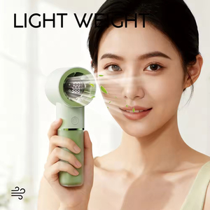 New Design LED Display 4500mAh Battery High Speed Handheld <b>Mini</b> <b>Fan</b> Portable Rechargeable Summer Travel Pocket HandFan - Product Image 3