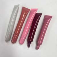 10ml 20ml Baume Roll on Eye Cream Emballage Blanc Rose En Plastique PE Fabrique Tube Squeeze Tube pour Brillant À Lèvres Rouge À Lèvres Lip