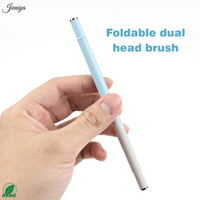 Prix d'usine Autres outils pour ongles Ensemble d'outils à ongles double-embout à manche métallique dégradé Ensemble de pinceaux multifonctionnels pour nail art