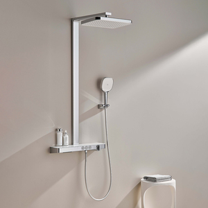 Ensemble de douche intelligent en laiton pour salle de bain et toilettes, avec affichage numérique de la température constante, fonction de surpression et jets froids/chauds - Product Image 6
