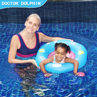 Siège de bain gonflable de sécurité pour bébé en PVC Doctor Dolphin pour tout-petits, flotteurs de piscine, double airbag, bouées de natation