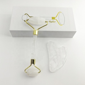 Factory Wholesale Natural <b>Jade</b> <b>Roller</b> Rose Quartz for Face Massage Facial <b>Roller</b> Guasha - Product Image 6