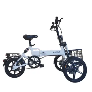 AERA-K3 3 Bánh Xe Gấp Xe Đạp 20 Inch 250W Ga Có Thể Gập Lại Ebike Xe Đạp Điện Xe Đạp Scooter Với Phanh Đĩa