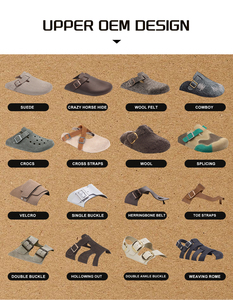 Zuecos Personalizados de Gamuza y Mules de Piel para <span class=keywords><strong>Mujer</strong></span> Estilo <span class=keywords><strong>Birkenstock</strong></span> con Soporte para el Arco y Cómoda Plantilla de Corcho - Product Image 3