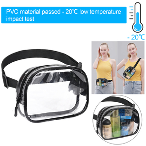 Riñonera de pvc transparente para hombre, bolso de cinturón para correr, personalizado, portátil, impermeable, para exteriores - Product Image 2