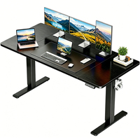 Bureau assis-debout électrique à double moteur, cadre de bureau réglable en hauteur, mobilier de bureau, table d'ordinateur