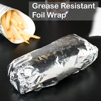 Feuilles précoupées résistantes de sandwich et de hamburger de papier d'aluminium d'eau et de graisse pour le restaurant
