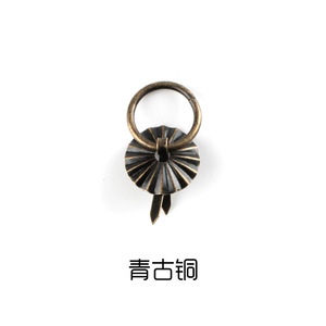 Jingmao 045 Retro Circular <b>Drawer</b> Handle Antique Bronze Single Hole Ring Pull Cabinet Door <b>Knob</b> - Product Image 1