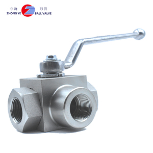 DN10 3/8" RVS 3-weg kogelkraan 1000WOG Grote lange hendel handbediende poort water NBR afdichting 32-150F OEM aanpasbaar - Product Image 2