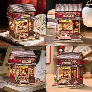 บ้านไม้จิ๋ว DIY รุ่น CuteBee Tsukino Eisendou พร้อมไฟและประตูที่สามารถเคลื่อนที่ได้ สำหรับเด็กประกอบเอง - Product Image 5