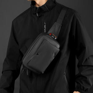 Bolso de Pecho para Hombre Wepoewr, de Nailon, Ligero, Pequeño, Negro, Estilo Urbano, Bandolera, para Uso Diario, Otoño 2024 - Product Image 1