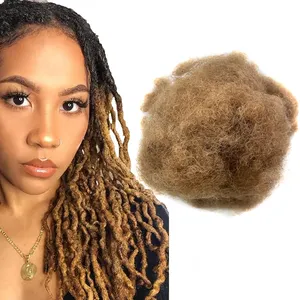 Afro Kinky Bulk Hair 100% Human Hair For Dreadlocks Twist Braids Repair Locs Create dreadlocks Afro Human Hair For Black Women