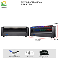 Redsun 3IN1 RGBW LED Beam Light Wash Light Strobe Disco Light DMX512 Éclairage de scène pour salle de jeux, bar, boîte de nuit