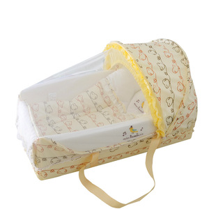 Cesta de mano para bebé, cesta para dormir para recién nacidos, cesta de paja hecha a mano, cuna mecedora para bebé, cesta portátil para bebé - Product Image 6