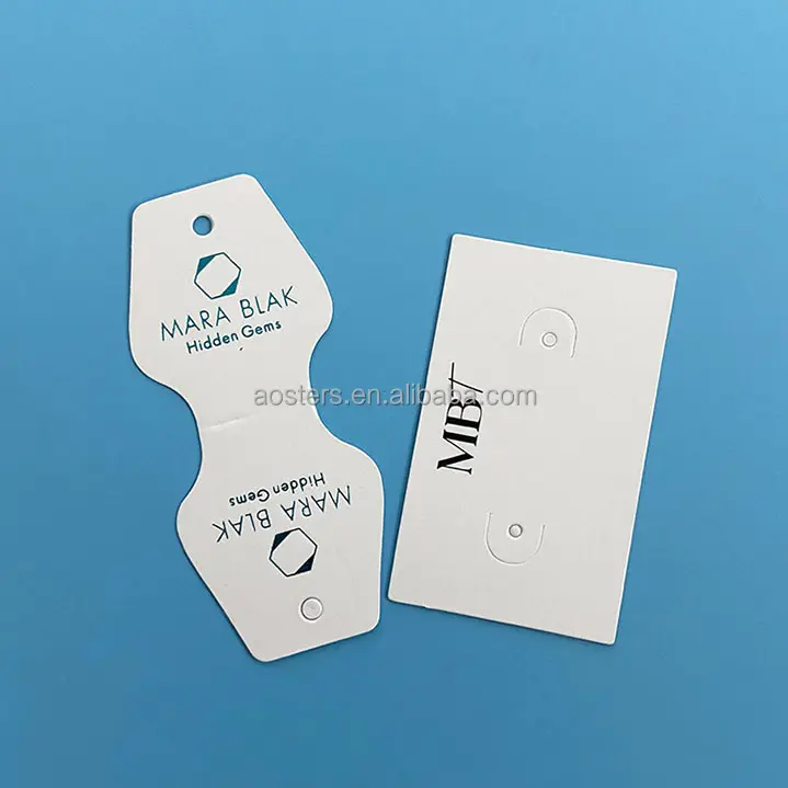 Eco-Friendly Custom Cardboard Paper Earring Card Jewelry Cardboard Display And Packaging Card
