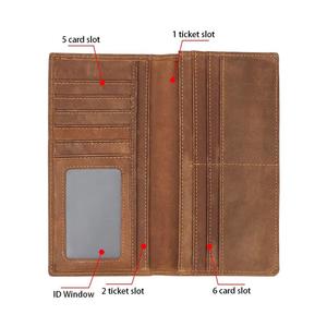 กระเป๋าสตางค์ผู้ชาย AndoBag Retro รุ่นยาว ใส่บัตรเครดิต หนังแท้ เรียบง่าย บาง พับได้ รุ่น 1587 - Product Image 3