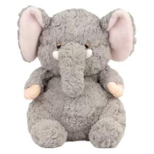 Set Boneka Gajah Super Lembut, Boneka Hewan Imut Berbobot untuk Dipeluk Saat Tidur, Ramah Lingkungan, Terbuat dari Kapas PP yang Dapat Dicuci, Jaring Sempurna - Product Image 1