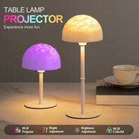 Lampe de table créative sans fil en forme de bouteille, projecteur d'étoiles LED, télécommande, lumière de nuit rechargeable RVB colorée