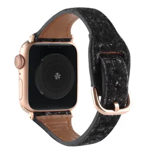 Correa de cuero y nailon de ante para Apple Watch, banda de moda para hombre y mujer, iWatch Series Ultra 8 7 5 4 3 6 SE, 49mm 45mm 38mm