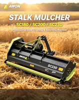 SC200 Strohzerkleinerer SPC Riemenrad Zahnriemen 540 720 1000 U/min NM400 Klinge Mulchgerät