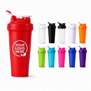 Botella Mezcladora Deportiva de Plástico PP de 400 ml y 600 ml con Logotipo Personalizado al por Mayor, para Gimnasio, Deportes, Proteínas, Regalo Promocional - Product Image 1