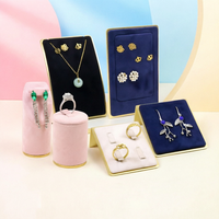 Support de présentation en microfibre pour pendentifs, boucles d'oreilles et colliers Deyi-Luxury, pour bijouterie, en stock transfrontalier