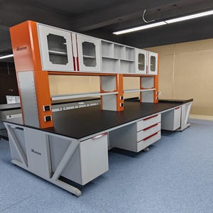 Phòng thí nghiệm Thuốc thử Giá kim loại phòng thí nghiệm Thuốc thử KỆ NHÔM hộ Lan Tôn sóng Tempered Glass với ổ cắm cho phòng thí nghiệm băng ghế dự bị - Product Image 2