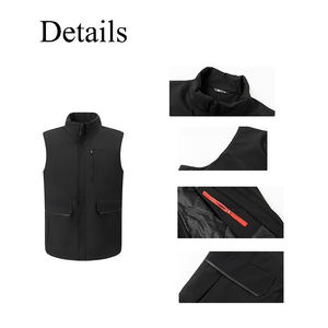 OEM logotipo personalizado ropa de trabajo uniforme corporativo hombres <span class=keywords><strong>acolchado</strong></span> engrosado <span class=keywords><strong>chaleco</strong></span> - Product Image 5