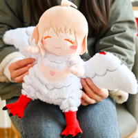 Peluche personnalisée en gros, super douce, en forme d'oiseau, design personnel, mignonne, dessin animé, 31-50 cm, unisexe, jouet en peluche