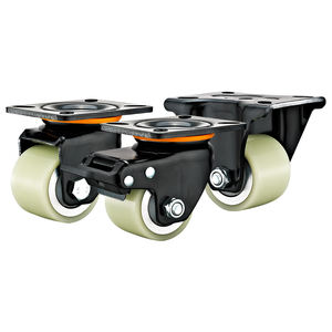 2 2.5 <span class=keywords><strong>3</strong></span> इंच भारी शुल्क कम प्रोफ़ाइल कैस्टर 75*75 मिमी छेद स्पेस एल्यूमीनियम कोर व्हील - Product Image 2