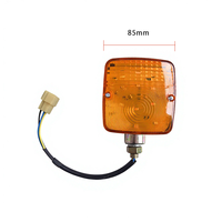 KaiHua KH-JSD Feu de signalisation latéral universel 85mm étanche ambre 12-24V à LED double face pour chariot élévateur et véhicule de chantier