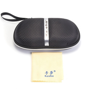 Étui à lunettes carré polarisé en PU avec fermeture éclair pour femme, emballage de luxe, tissu pour lunettes Red Wolf, tournevis et accessoires inclus - Product Image 3